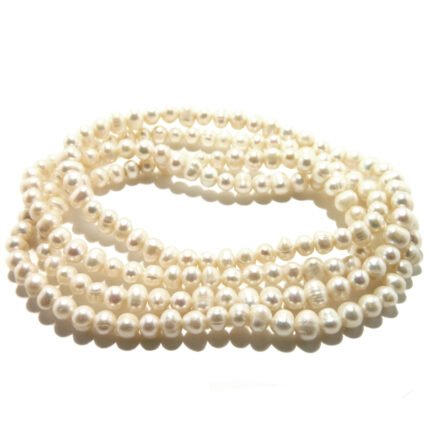 Pearlz Ocean White Freshwater Pearl Endless Necklace