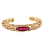 D'sire Gold and Diamond Bangle