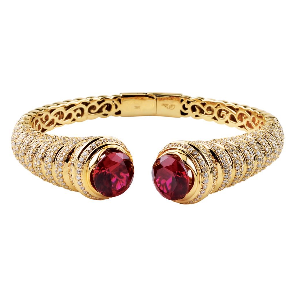 D'sire Gold and Diamond Bangle