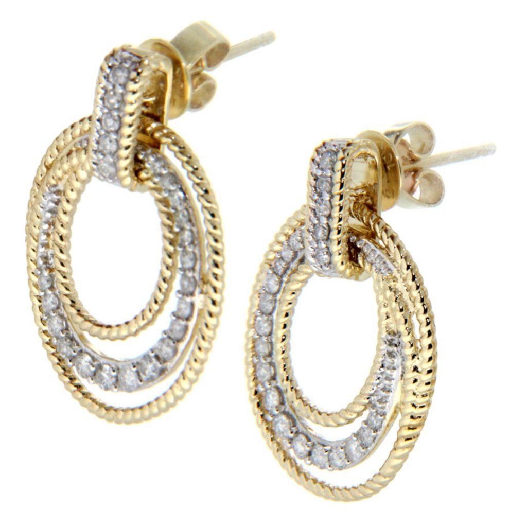 D'sire Gold and Diamond Earrings