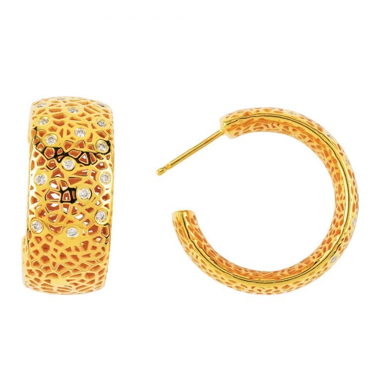 D'sire Gold and Diamond Earrings