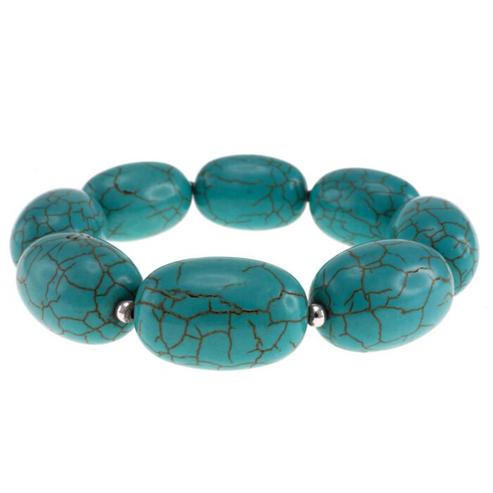 Pearlz Ocean Turquoise Howlite Stretch Bracelet