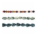 Pearlz Ocean Multi-colored Jasper Loose Bead Strands (Set of 3)