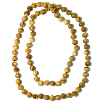 Pearlz Ocean Picture Jasper Knotted Endless Necklace