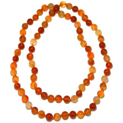 Pearlz Ocean Carnelian Knotted Endless Necklace