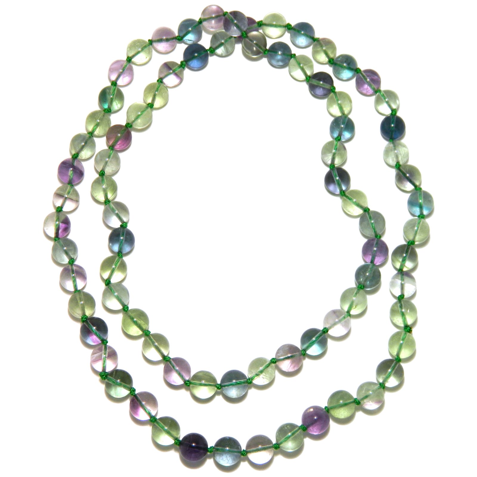 Pearlz Ocean Fluorite Knotted Endless Necklace