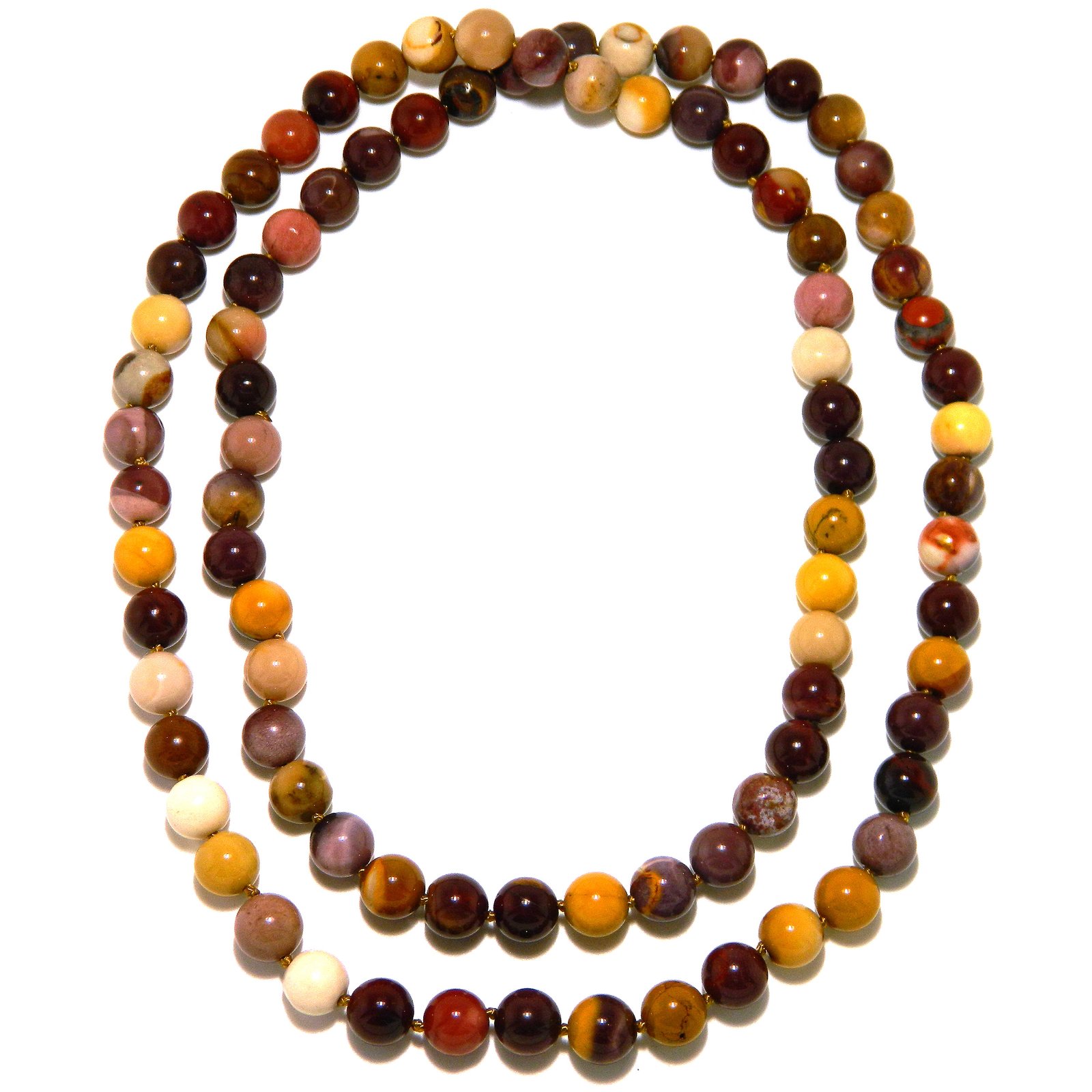 Pearlz Ocean Mookaite Knotted Endless Necklace