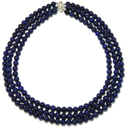 Pearlz Ocean Lapis Lazuli Triple Strand Necklace