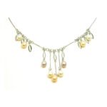 Pearlz Ocean Sterling Silver Freshwater Pearl Necklace