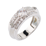 D'SIRE Sterling Silver Ring With Cz