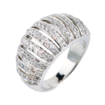 D'SIRE Sterling Silver Ring With Cz