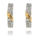 D'sire Sterling Silver Diamond Earrings