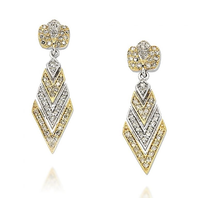 D'sire Sterling Silver Diamond Earrings