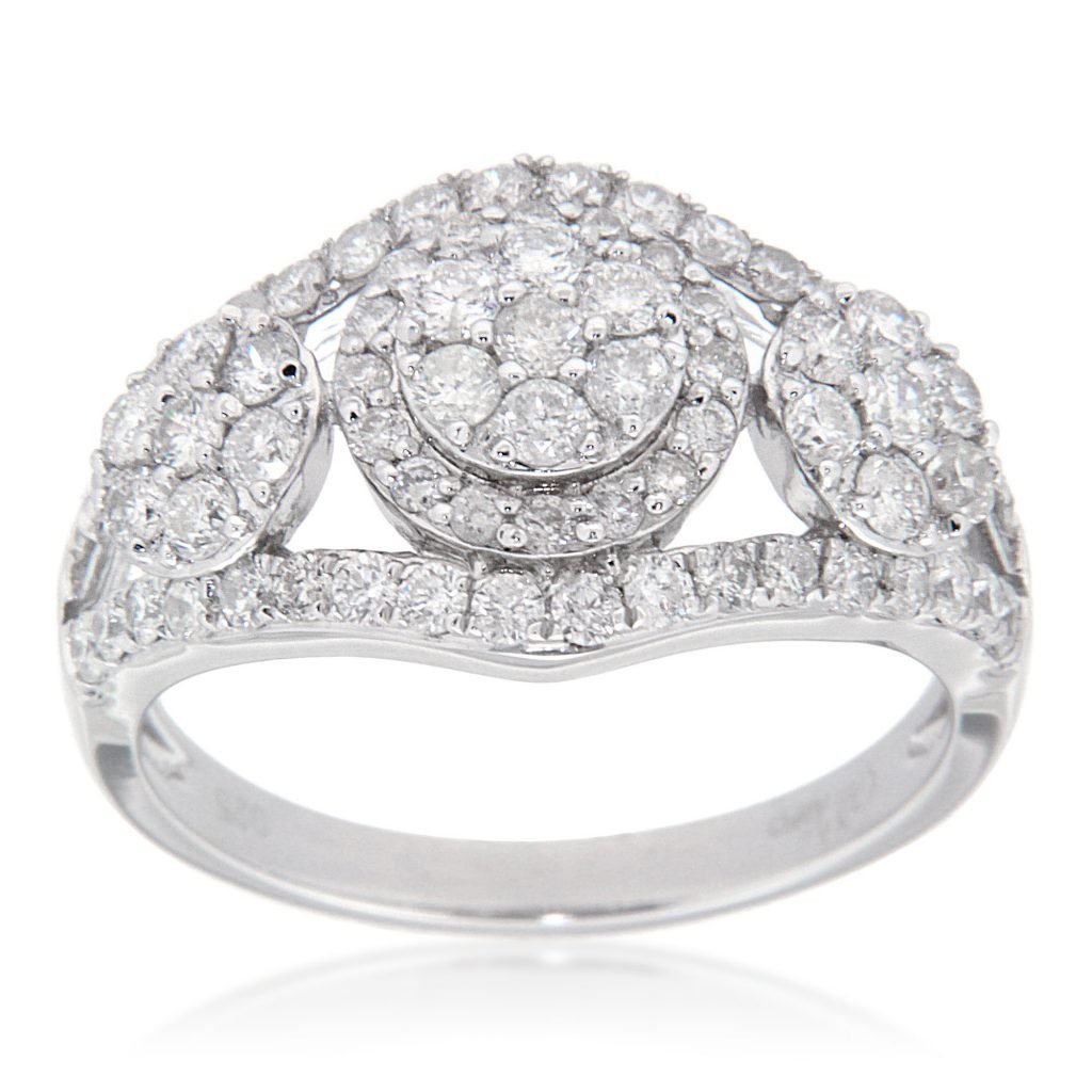 D'sire Sterling Silver Diamond Ring