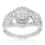 D'sire Sterling Silver Diamond Ring