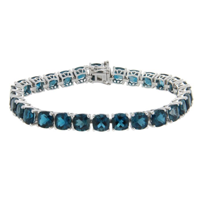 GGL Sterling Silver London Blue Topaz Bracelet