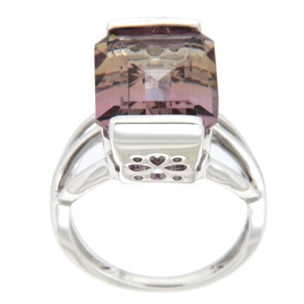 GGL Sterling Silver Bi-color Ametrine Ring