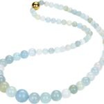 Pearlz Ocean Natural Healing Gemstone Graduation Necklace – Handmade 20 Inch Crystal Beads for Women and Girls