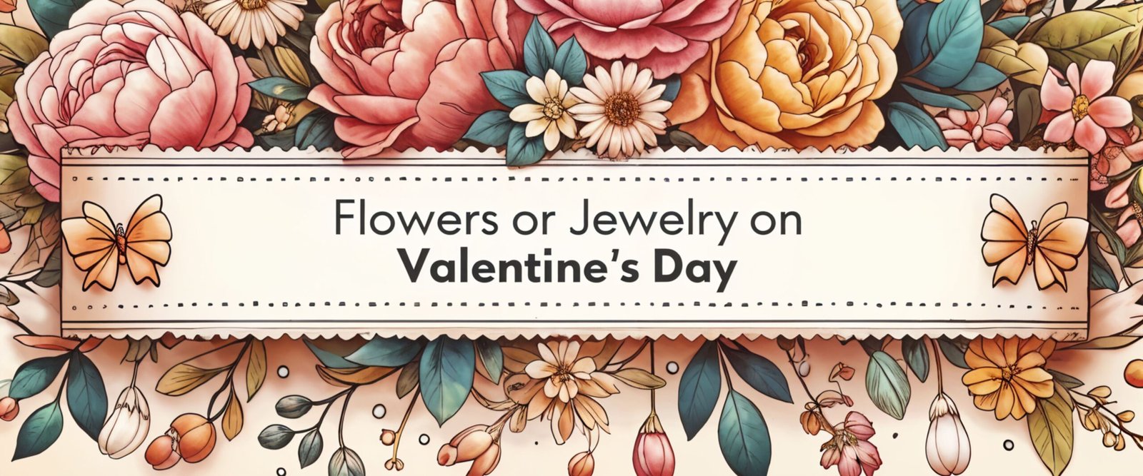 Valentine's Day Flowers or Jewelry Why Not Both ?