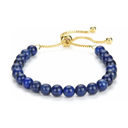 Pearlz Ocean Lapis Lazuli Stone Beads Beaded Bracelet for Men Women Couple Bracelets