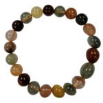 Pearlz Ocean Natural Multicoloured Quartz Bracelet 10mm Beads 7.5-8 inch Healing Gemstone Jewelry for Ladies Enhances Focus & Well-Being
