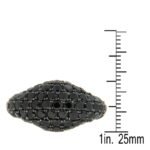 Pearlz Ocean Ladies Black Spinel Cocktail Ring β 925 Sterling Silver Rhodium Plated β Bold 7.11g Statement Jewelry β Radiant and Refined Design - Image 5