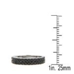 Pearlz Ocean Black Spinel Ring for Women – Round Cocktail Design with 1.9mm Natural Stones in 925 Sterling Silver, Bold & Gift-Ready Jewelry - Image 4