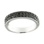 Pearlz Ocean Black Spinel Ring for Women – Round Cocktail Design with 1.9mm Natural Stones in 925 Sterling Silver, Bold & Gift-Ready Jewelry - Image 5