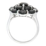 Pearlz Ocean Ladies Black Spinel Cocktail Ring – Oval & Round Natural Stones – 925 Sterling Silver – Bold Statement Gift Jewelry - Image 5