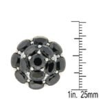 Pearlz Ocean Ladies Black Spinel Cocktail Ring – Oval & Round Natural Stones – 925 Sterling Silver – Bold Statement Gift Jewelry - Image 4