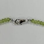Pearlz Ocean Peridot Necklace for Women – 18" Faceted Rondelle Beads Jewelry in 925 Sterling Silver, Natural Green Gemstone Shine for Everyday Wear - Image 3