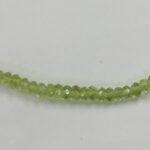 Pearlz Ocean Peridot Necklace for Women – 18" Faceted Rondelle Beads Jewelry in 925 Sterling Silver, Natural Green Gemstone Shine for Everyday Wear - Image 4