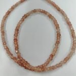 Pearlz Ocean Natural Sunstone Necklace Set for Women – 16"+2" Faceted Rondelle Beads in 925 Sterling Silver, Energising Healing Crystal Jewelry, Skin-Friendly & Tarnish-Resistant - Image 4