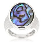 Pearlz Ocean Abalone Shell Ring for Women – 925 Sterling Silver with Rhodium Finish – Elegant Jewelry Gift for Birthdays & Anniversaries - Image 5
