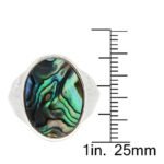 Pearlz Ocean Abalone Shell Ring for Women – 925 Sterling Silver with Rhodium Finish – Elegant Jewelry Gift for Birthdays & Anniversaries - Image 4
