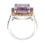 Pearlz Ocean Ametrine, Amethyst & Citrine Ring – Multicolor Gemstone Cocktail Ring for Women with 12mm & 2mm Stones in 925 Sterling Silver, Elegant & Gift-Worthy - Image 2