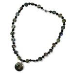 Pearlz Ocean Agate & Abalone Beads Necklace for Women – 18" Knotted Pendant Jewelry in 925 Sterling Silver, Stylish & Skin-Friendly Design - Image 3