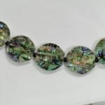 Pearlz Ocean Abalone & Onyx Necklace for Women – 26mm Natural Coin Beads Jewelry in Sterling Silver, Elegant & Calming Gemstone Design - Image 3