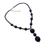 Pearlz Ocean Aquamarine Knotted Necklace for Women – 36 Inch Long – Natural Blue Crystal Jewellery – Serene & Elegant Gift - Image 4