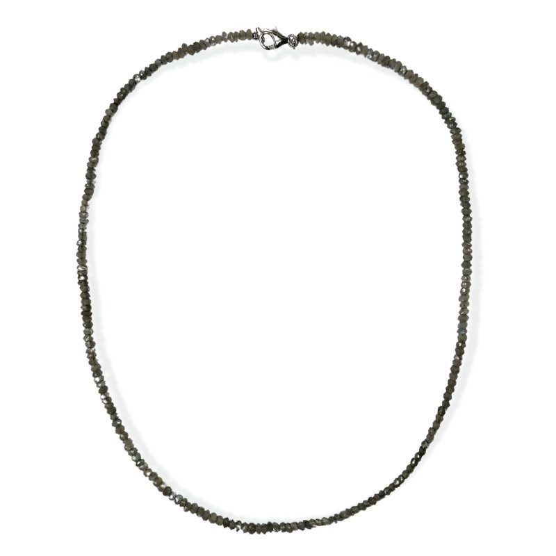 pearlz-gallery-faceted-roundel-sterling-silver-rhodolite-necklacenecklaces-pendants-163760 Pearlz Ocean Rhodolite Beaded Necklace for Women – 18" Natural Faceted Rondelle Gemstone Jewelry in 925 Sterling Silver, Elegant Blood-Red Hue & Hypoallergenic Design - Image 1