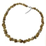 Pearlz Ocean Yellow Golden Tiger Eye Necklace for Women – 18" + 2" Extension Knotted Natural Gemstone Healing Jewelry in 925 Sterling Silver, Stylish Everyday Accessory - Image 3