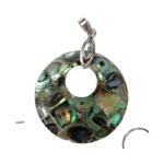 Pearlz Ocean Ladies Abalone Earring & Pendant Set – Coin Free Shape, Ocean-Inspired Iridescence – 925 Sterling Silver, Lightweight Fancy Jewellery for Gifting & Everyday - Image 4