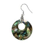Pearlz Ocean Ladies Abalone Earring & Pendant Set – Coin Free Shape, Ocean-Inspired Iridescence – 925 Sterling Silver, Lightweight Fancy Jewellery for Gifting & Everyday - Image 3