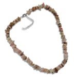 Pearlz Ocean Pink Opal Necklace for Women – 20" Knotted Natural Gemstone Chips Jewelry in 925 Sterling Silver, Spiritual Healing & Emotional Balance - Image 3