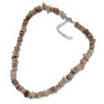Pearlz Ocean Pink Opal Necklace for Women – 20" Knotted Natural Gemstone Chips Jewelry in 925 Sterling Silver, Spiritual Healing & Emotional Balance - Image 2