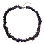 Pearlz Ocean Tiger Eye Gemstone Necklace – 18" Adjustable – Natural Stone – 925 Sterling Silver – Elegant Single Strand Design for Ladies