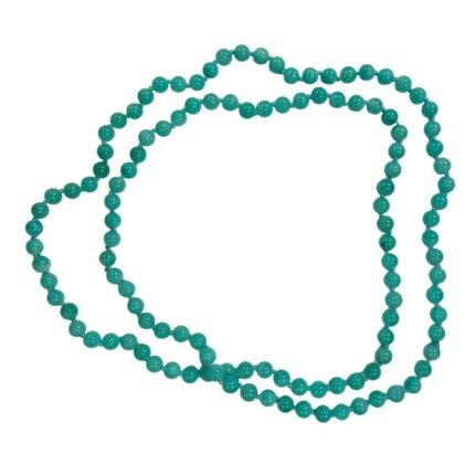 Pearlz Ocean Russian Amazonite Necklace 36" – 925 Sterling Silver Knotted Beads – Natural Healing Stone Jewelry for Ladies – Stress Relief & Emotional Balance