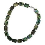 Pearlz Ocean Abalone & Black Onyx Necklace for Women – 18" Natural Shell & Gemstone Beads Jewelry, Alternating Smooth Finish, Calming & Stylish Design - Image 2
