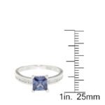 Pearlz Ocean Women’s Oval-Cut Blue Tanzanite Ring – 925 Sterling Silver Rhodium-Plated Cocktail & Engagement Jewelry with CZ – Elegant Gift - Image 5