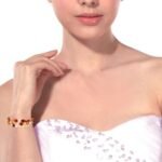 Pearlz Ocean Natural Carnelian Gemstone Bracelet 7.5 inch 3-Line Round Beads, 925 Sterling Silver, Stabilising Healing Beaded Bracelet for Ladies, Stylish Daily-Wear - Image 2